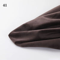 A close-up of Longon Craft Soft Minky Fabric By The Yard (1mm Minky Cuddle Doll Plushies Material) in brown, displayed on a white background with the number 41 in the top left corner.