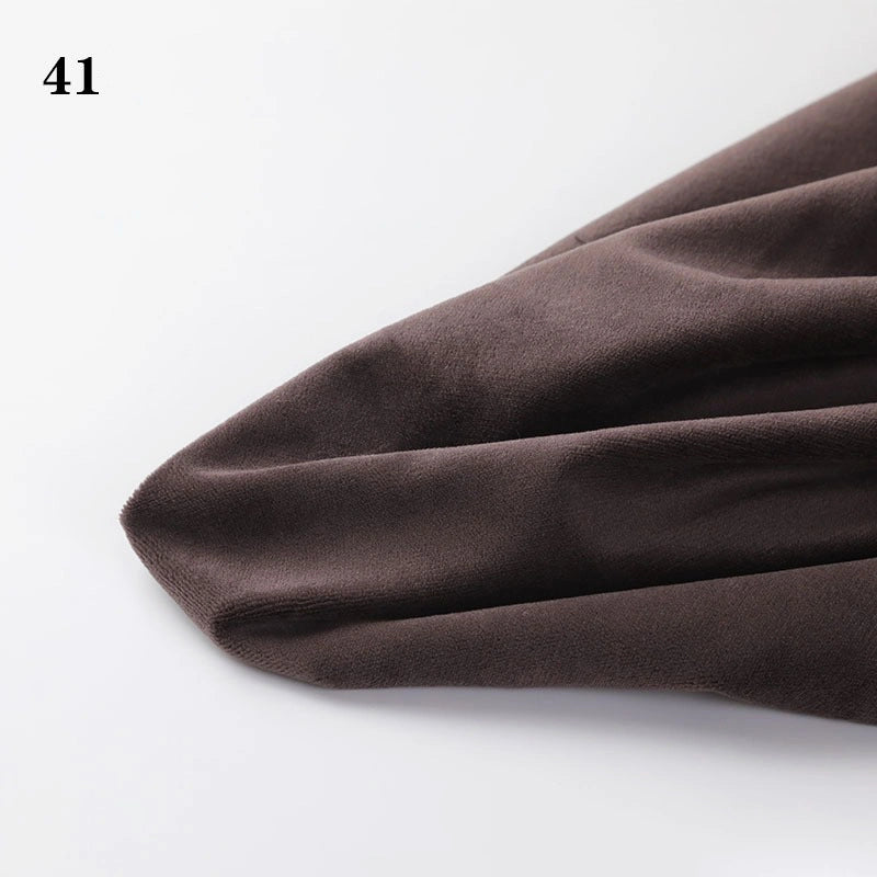 A close-up of Longon Craft Soft Minky Fabric By The Yard (1mm Minky Cuddle Doll Plushies Material) in brown, displayed on a white background with the number 41 in the top left corner.