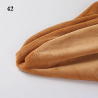 A piece of Longon Craft Soft Minky Fabric By The Yard (1mm Minky Cuddle Doll Plushies Material) in light brown is displayed on a white surface, with the number 42 printed in the top left corner.