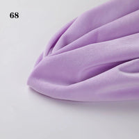 A close-up of a folded piece of Longon Craft Soft Minky Fabric By The Yard in light purple, featuring 1mm minky cuddle plush material for DIY sewing, craft, and upholstery projects with the number 68 printed in the top left corner.
