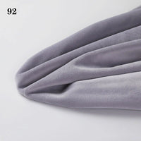 A close-up of Longon Craft Soft Minky Fabric by the Yard, a light gray 1mm plush material for DIY sewing, craft, and upholstery projects, with the number 92 in the top left corner.