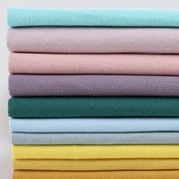 Solid Cotton Fannel Fabric By The Yard | Plain 100%Cotton Flannelette Material | Comfy Fall Flannel Cloth For Sewing Craft