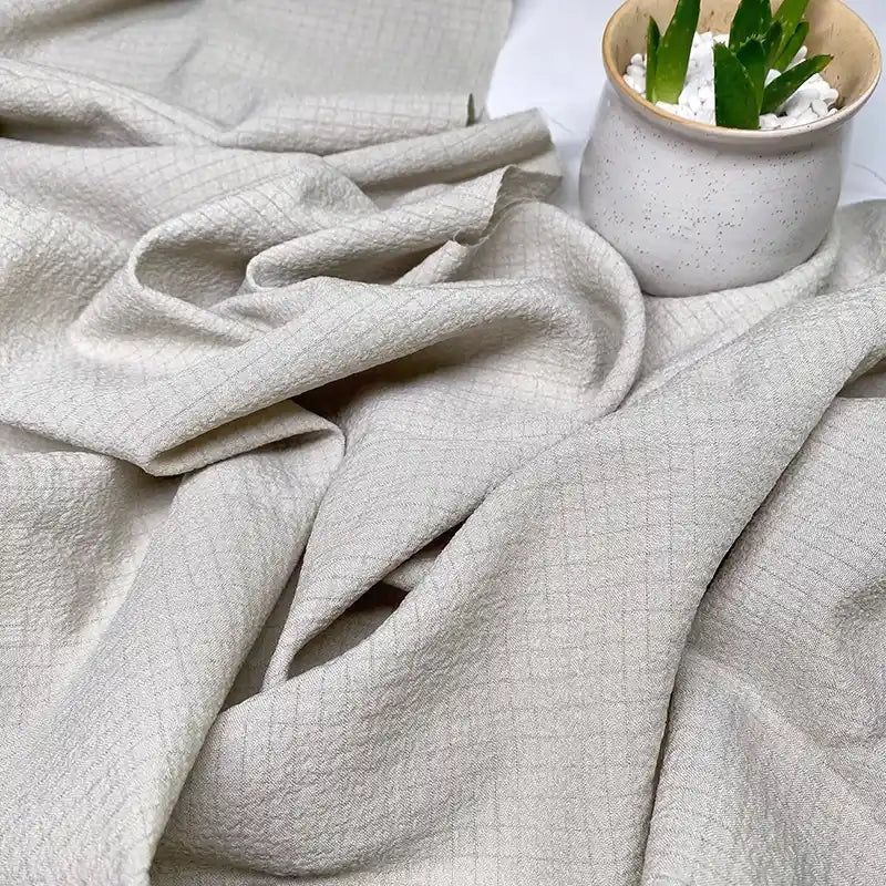 solidginghamseersuckerfabric