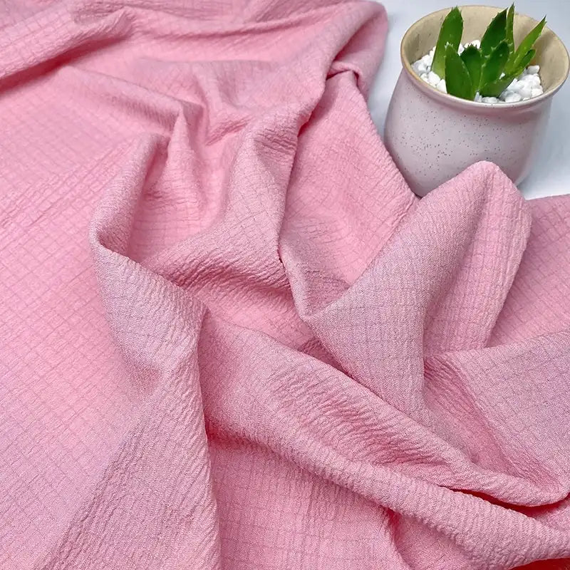 solidginghamseersuckerfabric