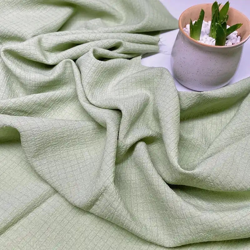 solidginghamseersuckerfabric
