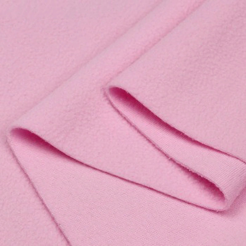 Close-up of Longon Craft Solid Polar Fleece Fabric by the Yard, a thick, soft-textured 100% polyester material—ideal for DIY sewing and upholstery projects seeking cozy, quality fleece.