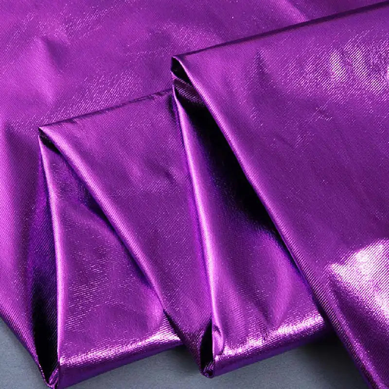 Stretch Lame Fabric By The Yard | Shiny Polyester Lame Textile Cloth | Sewing Craft Upholstery Lame Material
