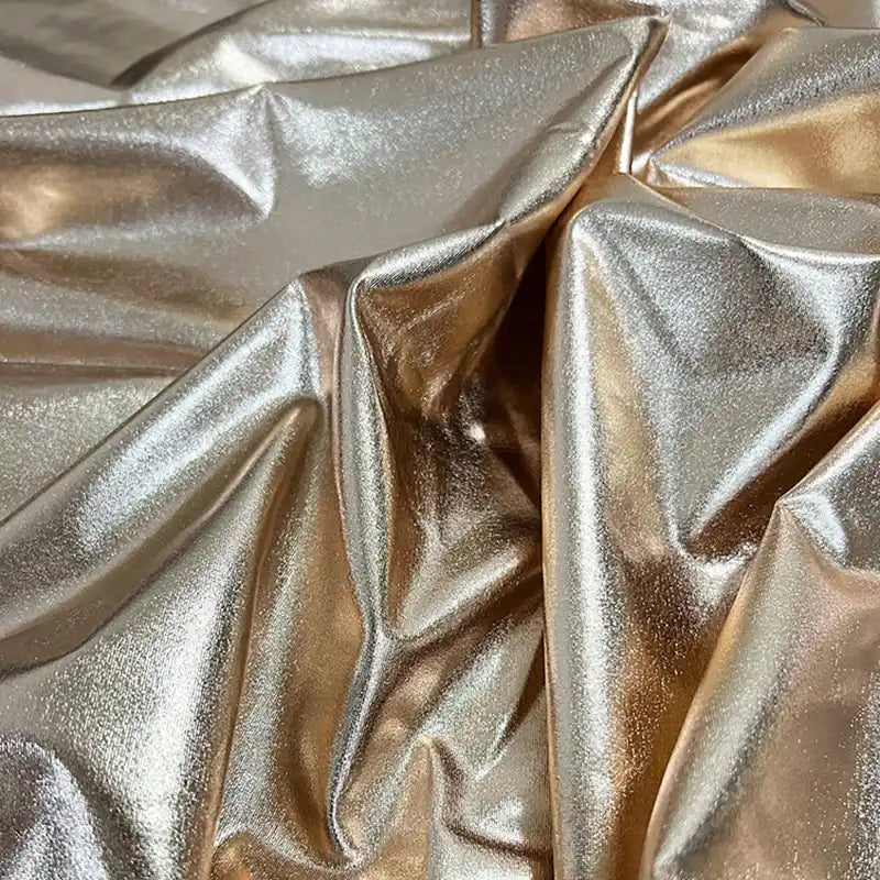 Stretch Lame Fabric By The Yard | Shiny Polyester Lame Textile Cloth | Sewing Craft Upholstery Lame Material