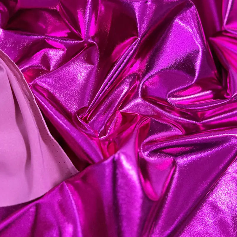 Stretch Lame Fabric By The Yard | Shiny Polyester Lame Textile Cloth | Sewing Craft Upholstery Lame Material