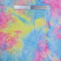 Stretch Rainbow Minky Fabric By The Yard | Gradient Colorful Printed Floral Minky Fabric | DIY Plushies Toys Clothing Material