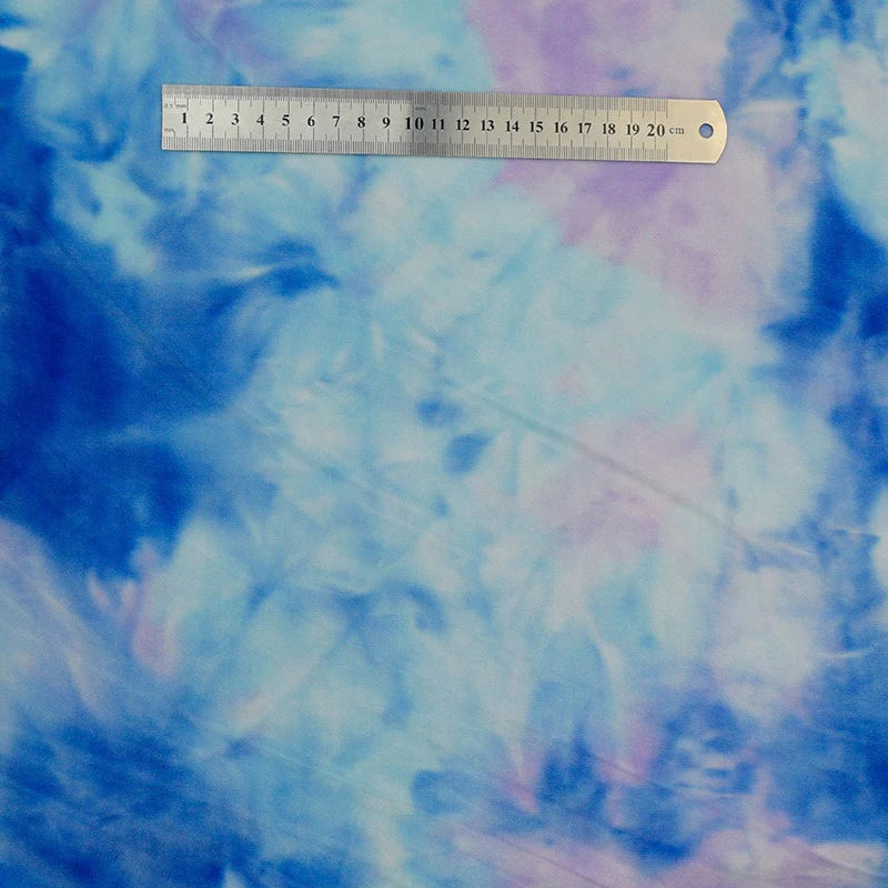 Stretch Rainbow Minky Fabric By The Yard | Gradient Colorful Printed Floral Minky Fabric | DIY Plushies Toys Clothing Material