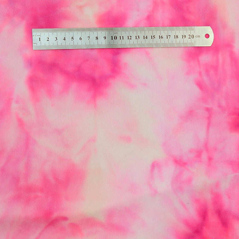 Stretch Rainbow Minky Fabric By The Yard | Gradient Colorful Printed Floral Minky Fabric | DIY Plushies Toys Clothing Material