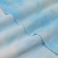 Stretch Rainbow Minky Fabric By The Yard | Gradient Colorful Printed Floral Minky Fabric | DIY Plushies Toys Clothing Material