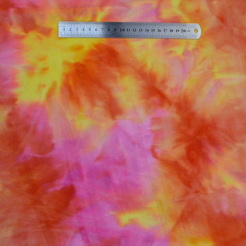 Stretch Rainbow Minky Fabric By The Yard | Gradient Colorful Printed Floral Minky Fabric | DIY Plushies Toys Clothing Material