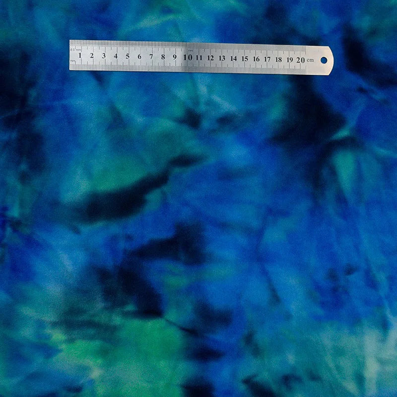 Stretch Rainbow Minky Fabric By The Yard | Gradient Colorful Printed Floral Minky Fabric | DIY Plushies Toys Clothing Material