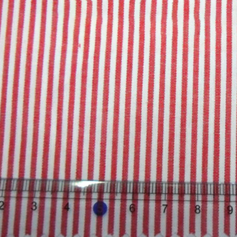 Striped Cotton Poplin Fabric By The Yard | Pinstripe Poplin Material | Poplin Dress Shirt Fabric