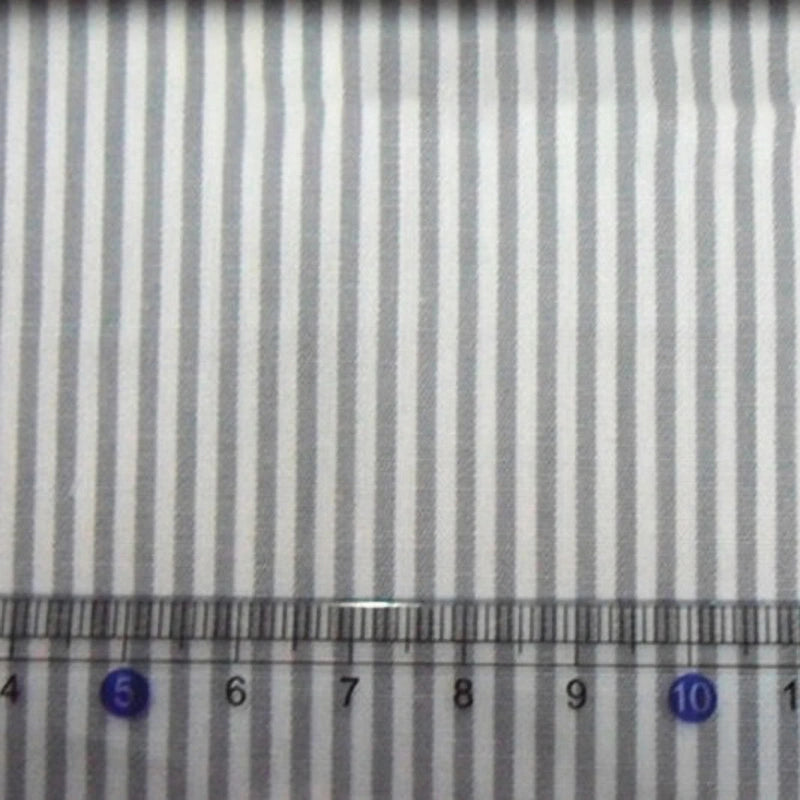 Striped Cotton Poplin Fabric By The Yard | Pinstripe Poplin Material | Poplin Dress Shirt Fabric