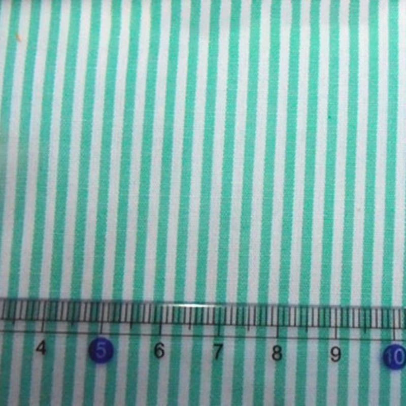 Striped Cotton Poplin Fabric By The Yard | Pinstripe Poplin Material | Poplin Dress Shirt Fabric