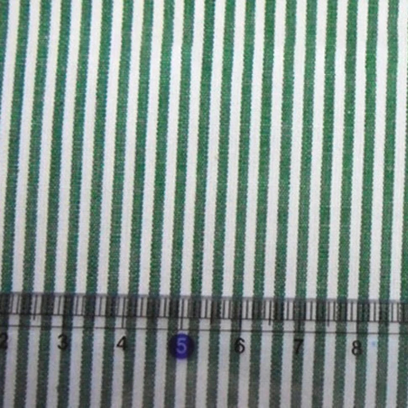 Striped Cotton Poplin Fabric By The Yard | Pinstripe Poplin Material | Poplin Dress Shirt Fabric