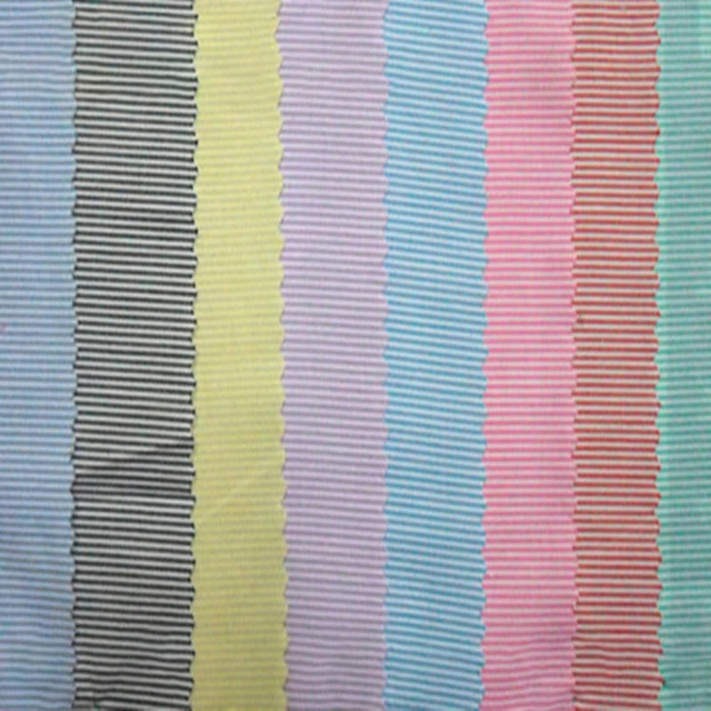 Pinstripe Cotton Poplin Fabric By The Yard | Striped Cotton Poplin Material | Dyed Woven poplin