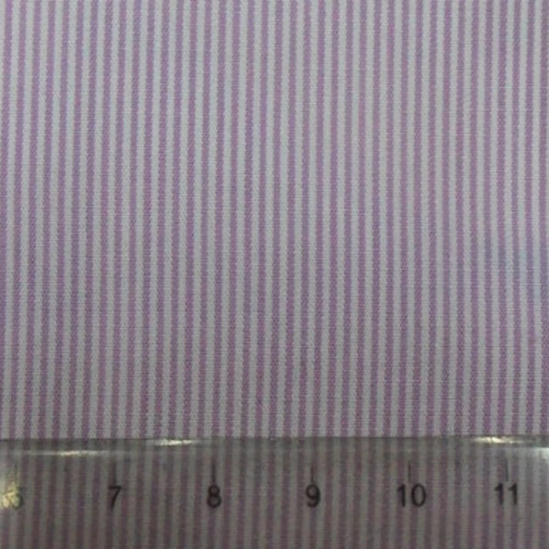 Pinstripe Cotton Poplin Fabric By The Yard | Striped Cotton Poplin Material | Dyed Woven poplin