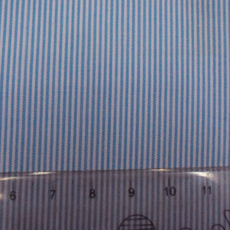 Pinstripe Cotton Poplin Fabric By The Yard | Striped Cotton Poplin Material | Dyed Woven poplin