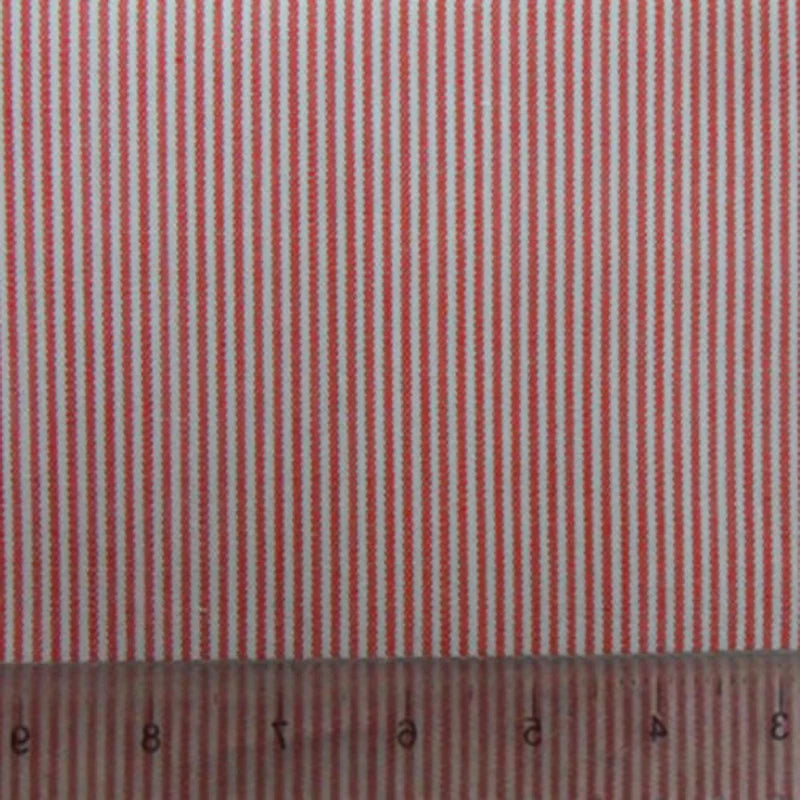 Pinstripe Cotton Poplin Fabric By The Yard | Striped Cotton Poplin Material | Dyed Woven poplin