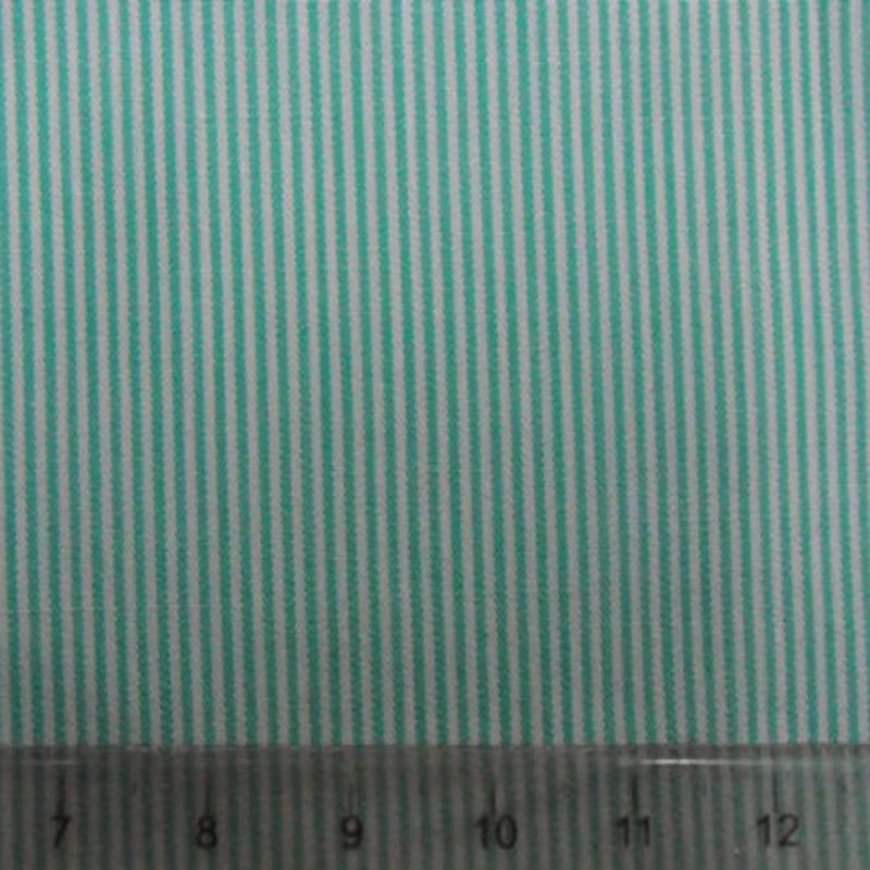 Pinstripe Cotton Poplin Fabric By The Yard | Striped Cotton Poplin Material | Dyed Woven poplin