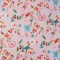 stripefloralcottonvoilefabricbytheyard