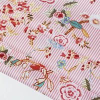 stripefloralcottonvoilefabricbytheyard