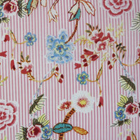 stripefloralcottonvoilefabricbytheyard