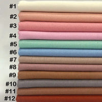 Wool Flannel Fabric By The Yard | Solid Plain Wool Polyester Flannelette Fabric | Cozy Fall Flannel Textile Material