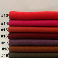Wool Flannel Fabric By The Yard | Solid Plain Wool Polyester Flannelette Fabric | Cozy Fall Flannel Textile Material